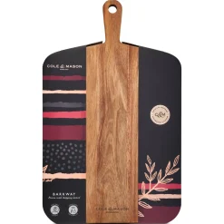 Cole u0026 Mason Cole & Mason Barkway Acacia Wood Cutting Board with Handle - Large