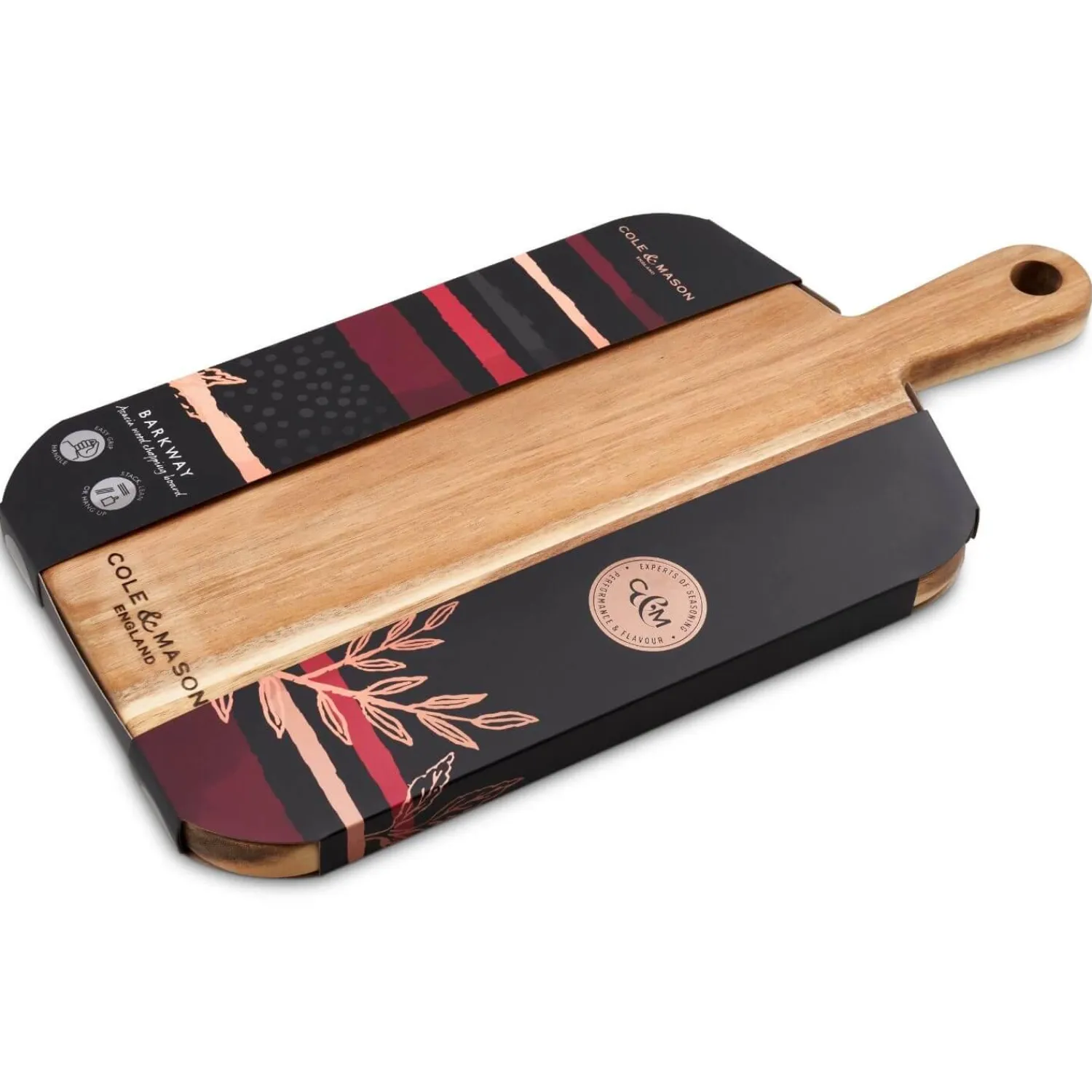 Cole u0026 Mason Cole & Mason Barkway Acacia Small Chopping Board With Handle
