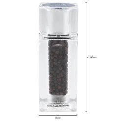 Cole u0026 Mason Cole & Mason Cube Combi 14.5cm 2-in-1 Pepper Mill & Salt Shaker