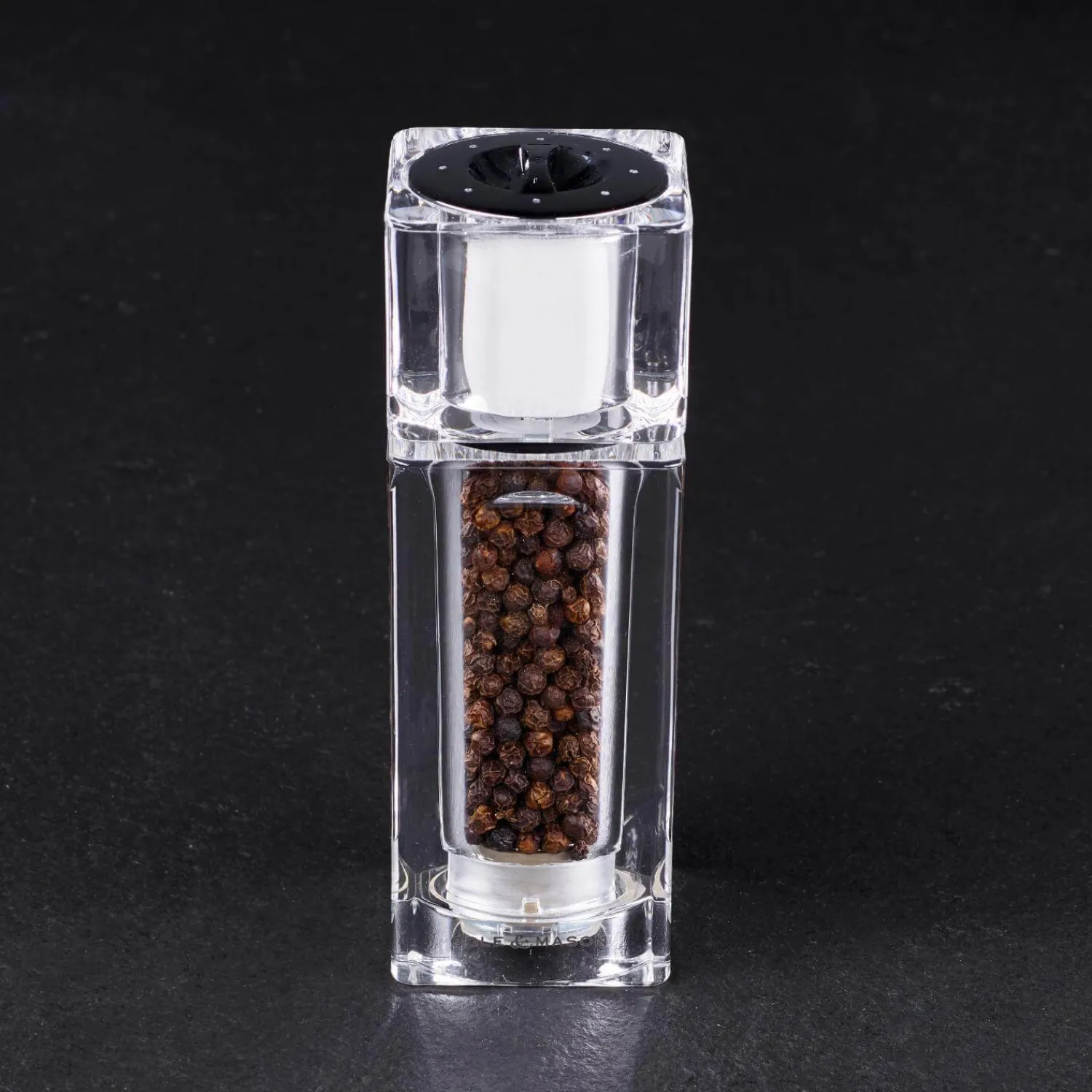 Cole u0026 Mason Cole & Mason Cube Combi 14.5cm 2-in-1 Pepper Mill & Salt Shaker