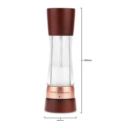 Cole u0026 Mason Cole & Mason Gourmet Precision+ 19cm Derwent Salt Mill - Chestnut