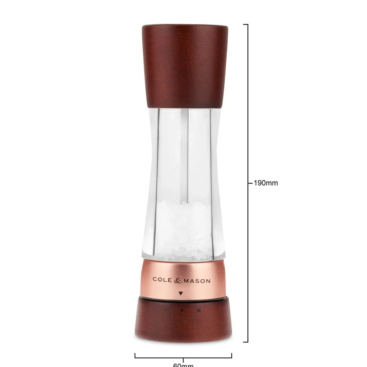 Cole u0026 Mason Cole & Mason Gourmet Precision+ 19cm Derwent Salt Mill - Chestnut