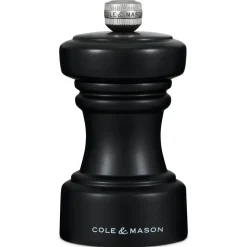 Cole u0026 Mason Cole & Mason Hoxton 10.4cm Beech Wood Salt Mill - Black
