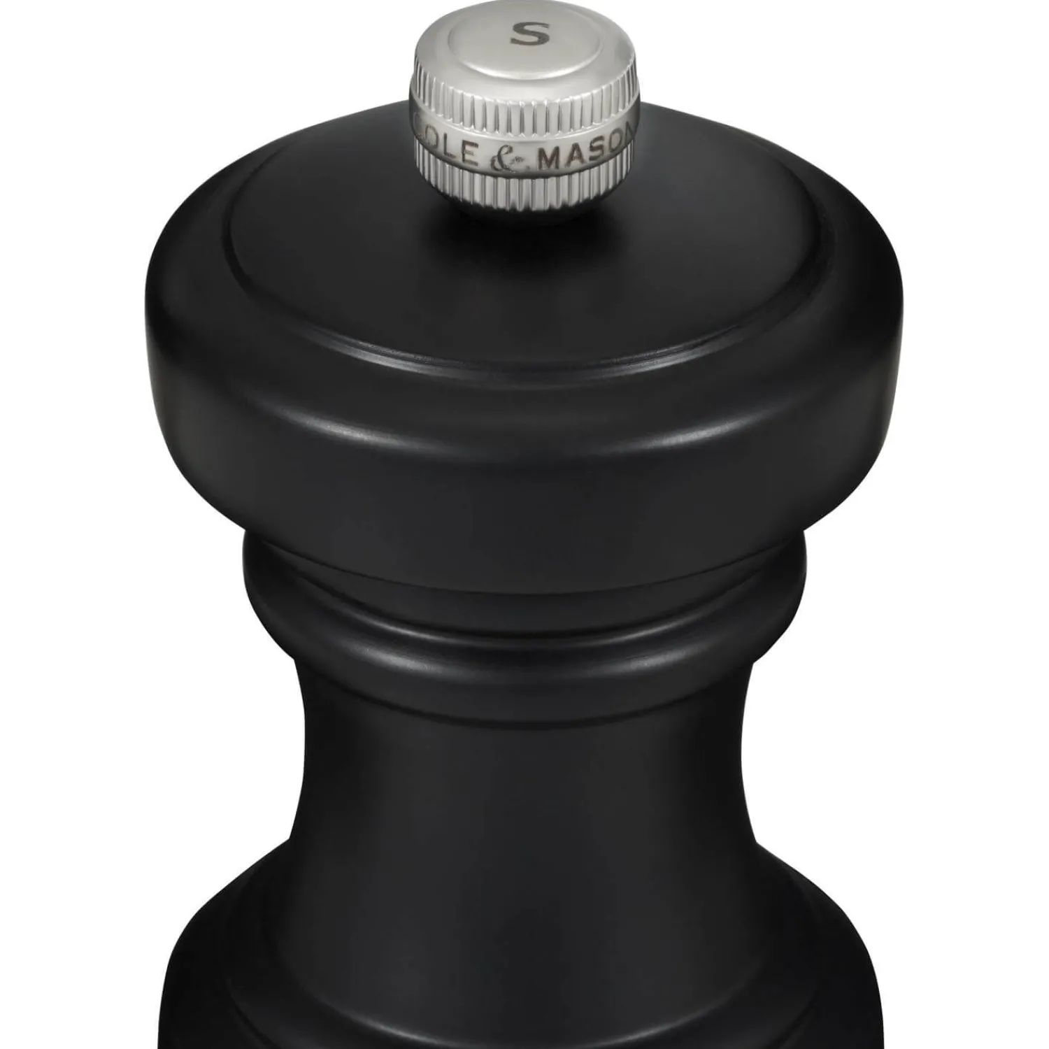 Cole u0026 Mason Cole & Mason Hoxton 10.4cm Beech Wood Salt Mill - Black