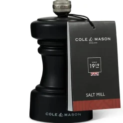 Cole u0026 Mason Cole & Mason Hoxton 10.4cm Beech Wood Salt Mill - Black