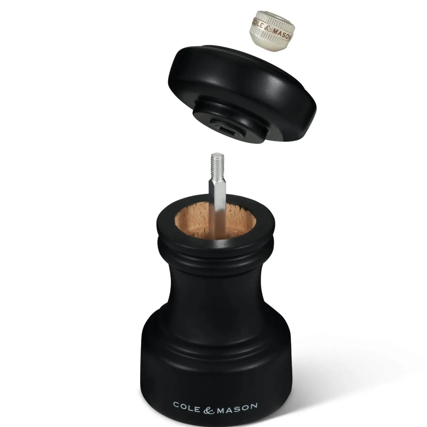 Cole u0026 Mason Cole & Mason Hoxton 10.4cm Beech Wood Pepper Mill - Black
