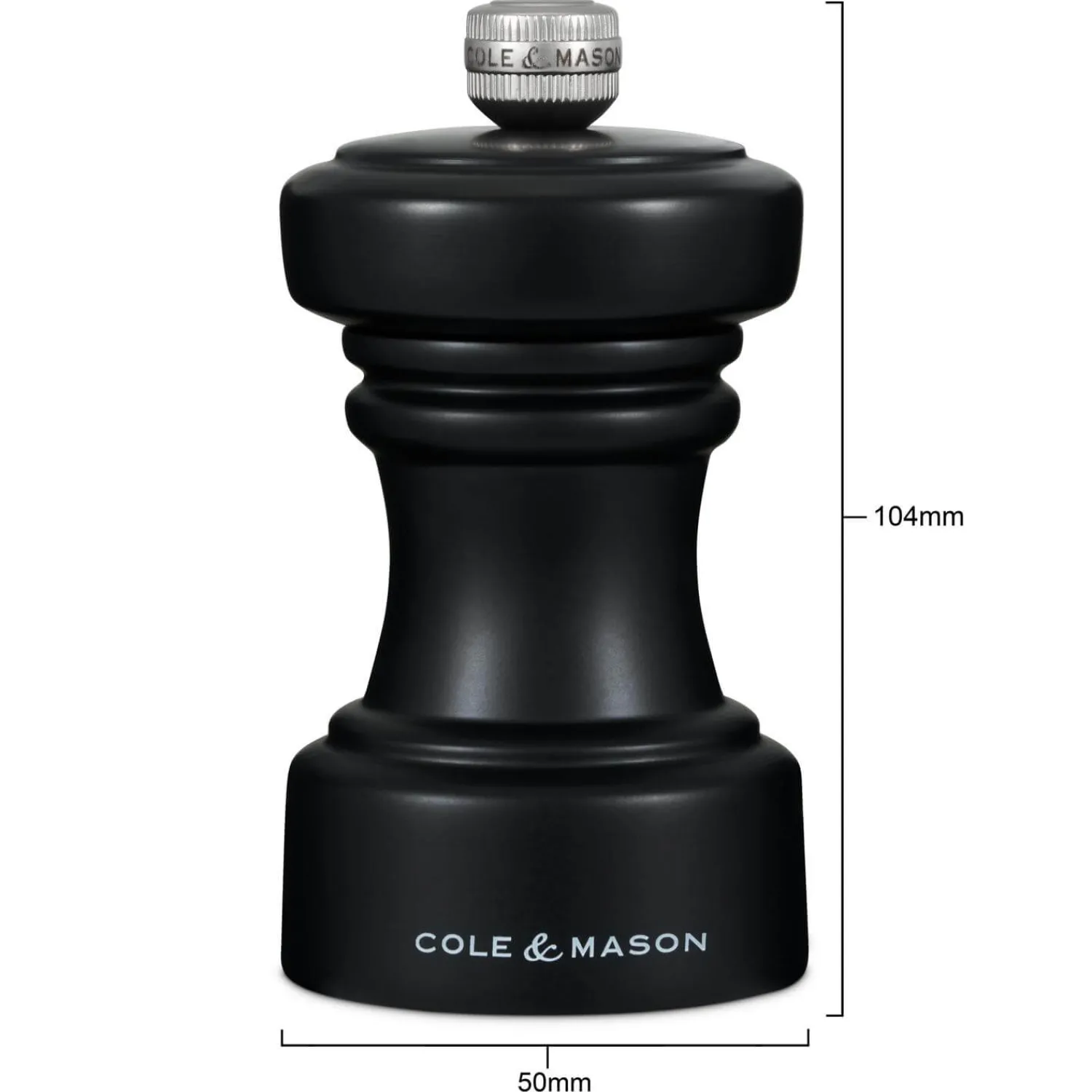 Cole u0026 Mason Cole & Mason Hoxton 10.4cm Beech Wood Pepper Mill - Black