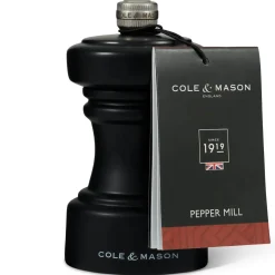 Cole u0026 Mason Cole & Mason Hoxton 10.4cm Beech Wood Pepper Mill - Black