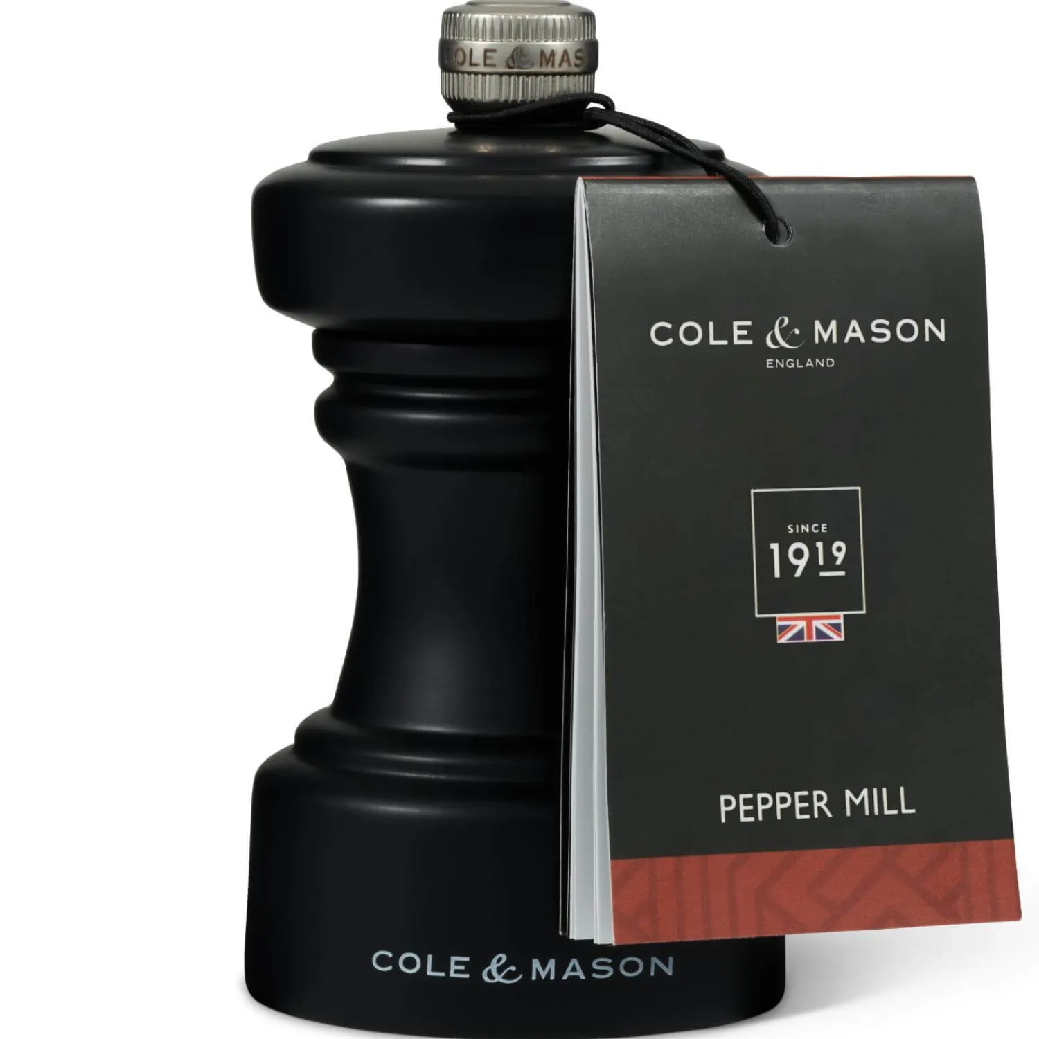 Cole u0026 Mason Cole & Mason Hoxton 10.4cm Beech Wood Pepper Mill - Black
