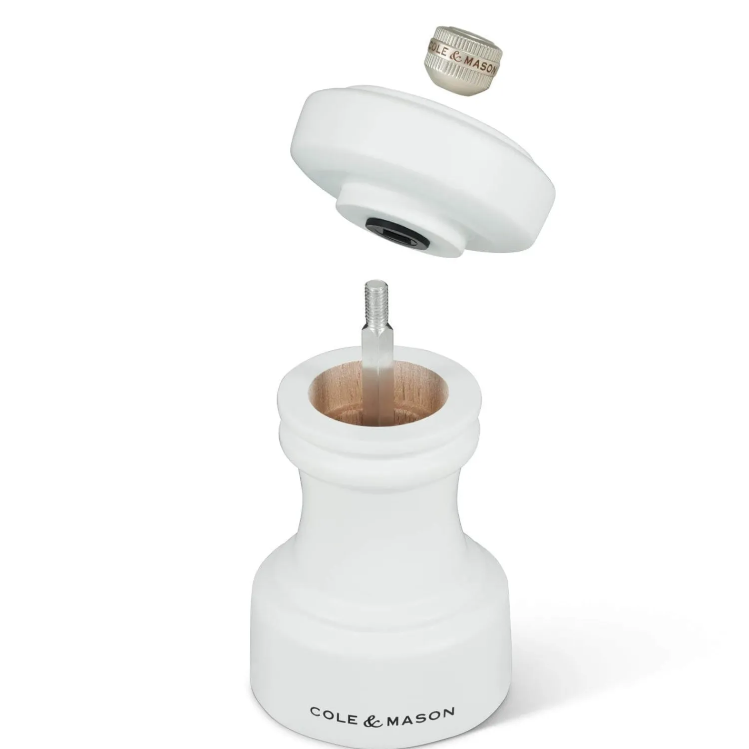 Cole u0026 Mason Cole & Mason Hoxton 10.4cm Beech Wood Pepper Mill - White