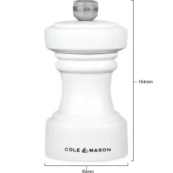 Cole u0026 Mason Cole & Mason Hoxton 10.4cm Beech Wood Pepper Mill - White