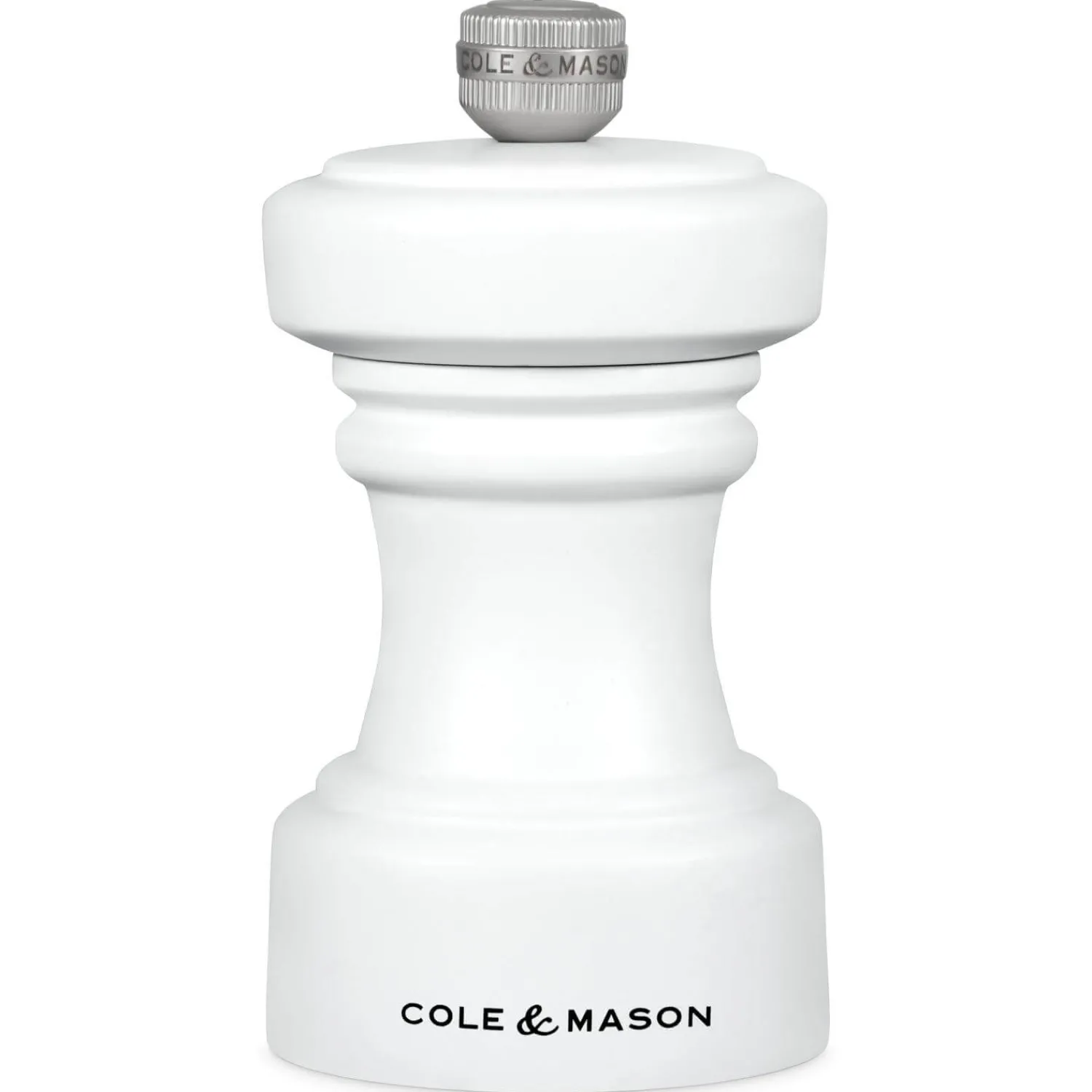 Cole u0026 Mason Cole & Mason Hoxton 10.4cm Beech Wood Salt Mill - White