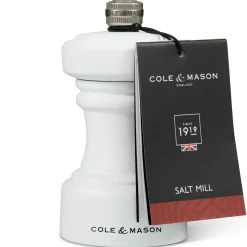 Cole u0026 Mason Cole & Mason Hoxton 10.4cm Beech Wood Salt Mill - White