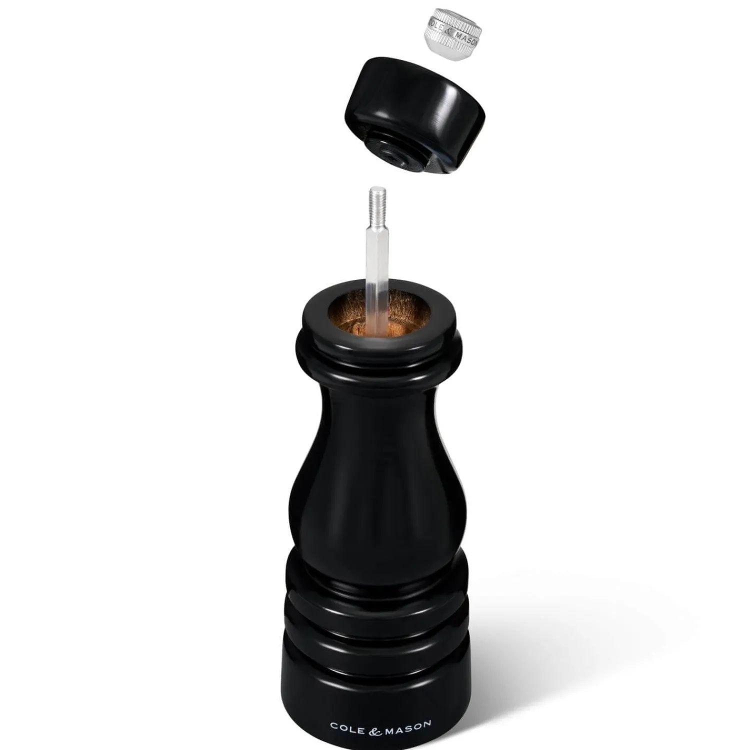 Cole u0026 Mason Cole & Mason London 18cm Beech Wood Pepper Mill - Gloss Black