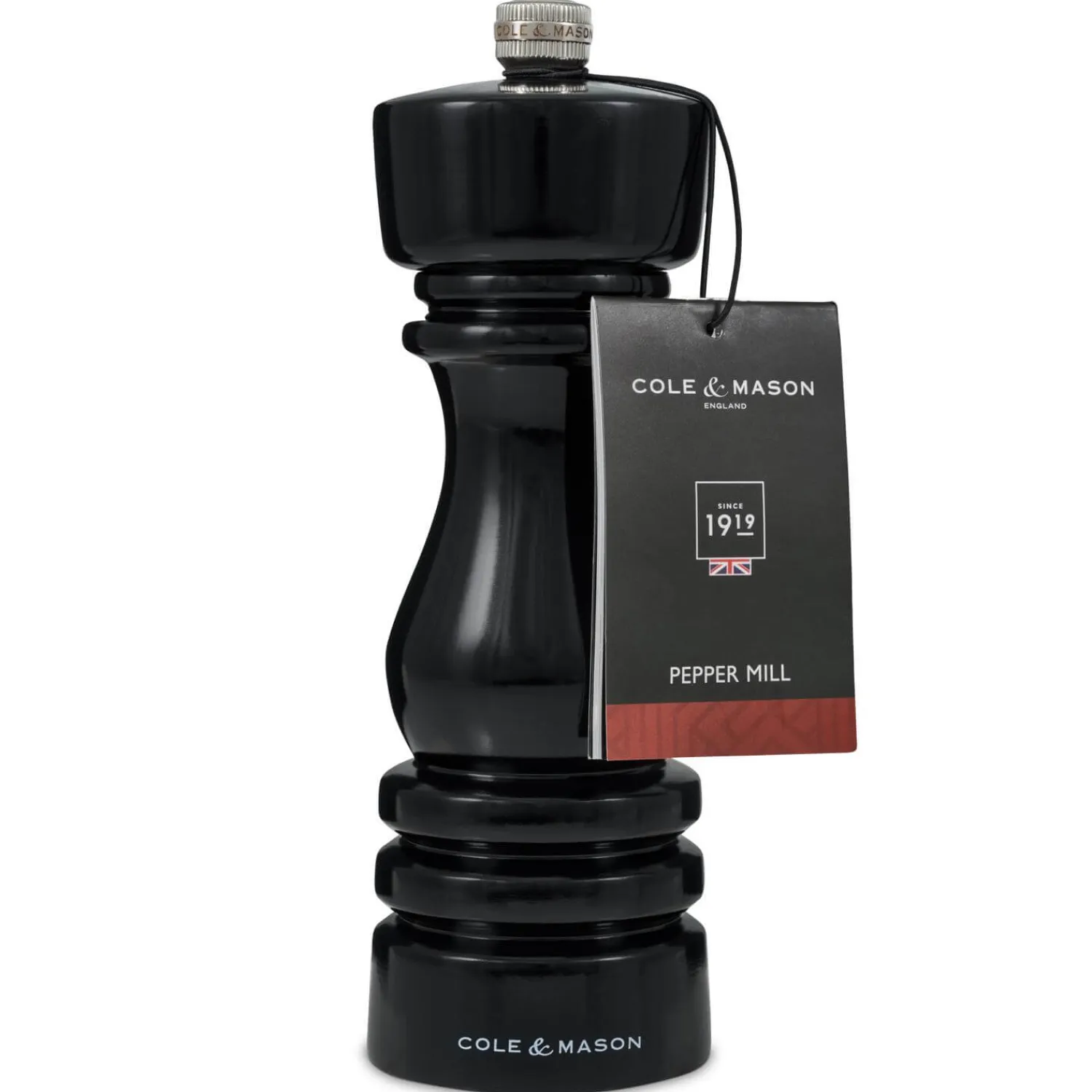 Cole u0026 Mason Cole & Mason London 18cm Beech Wood Pepper Mill - Gloss Black