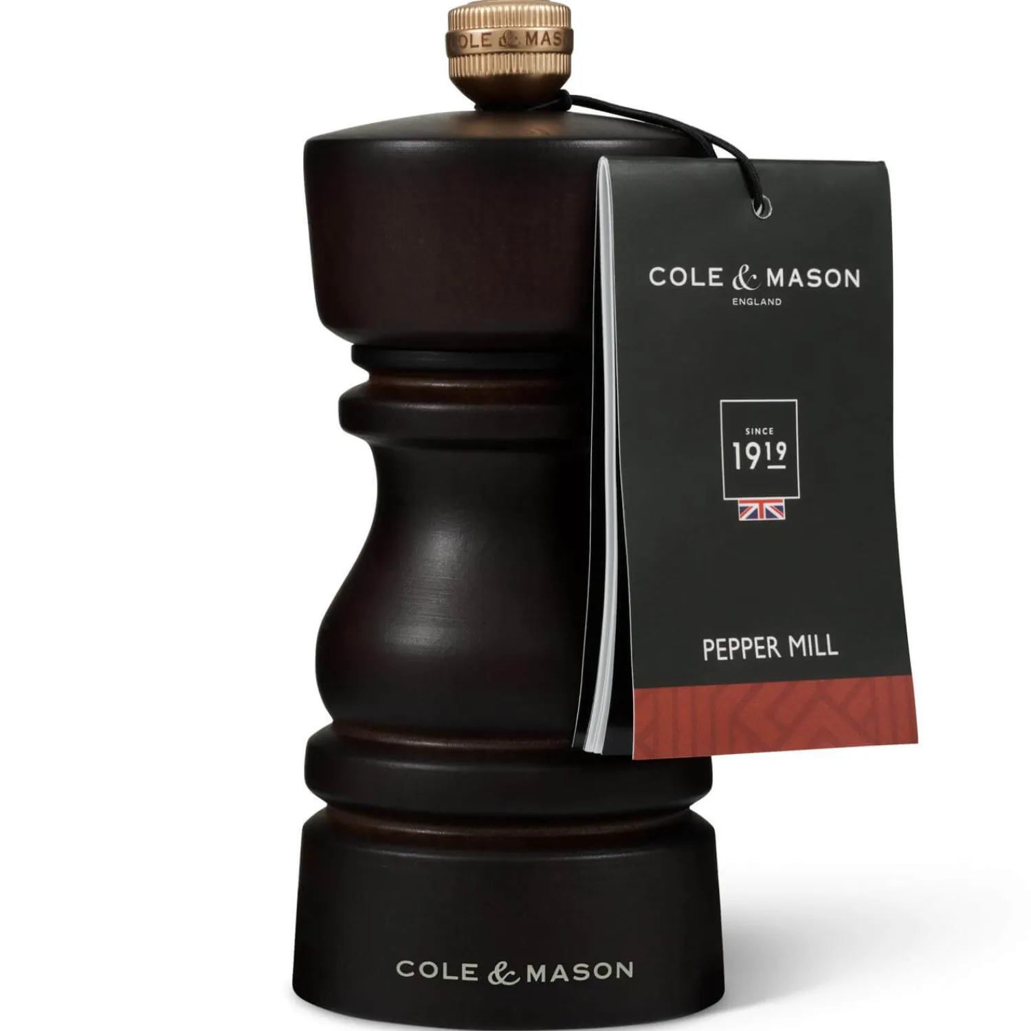 Cole u0026 Mason Cole & Mason London 13cm Beech Wood Pepper Mill - Dark Chocolate