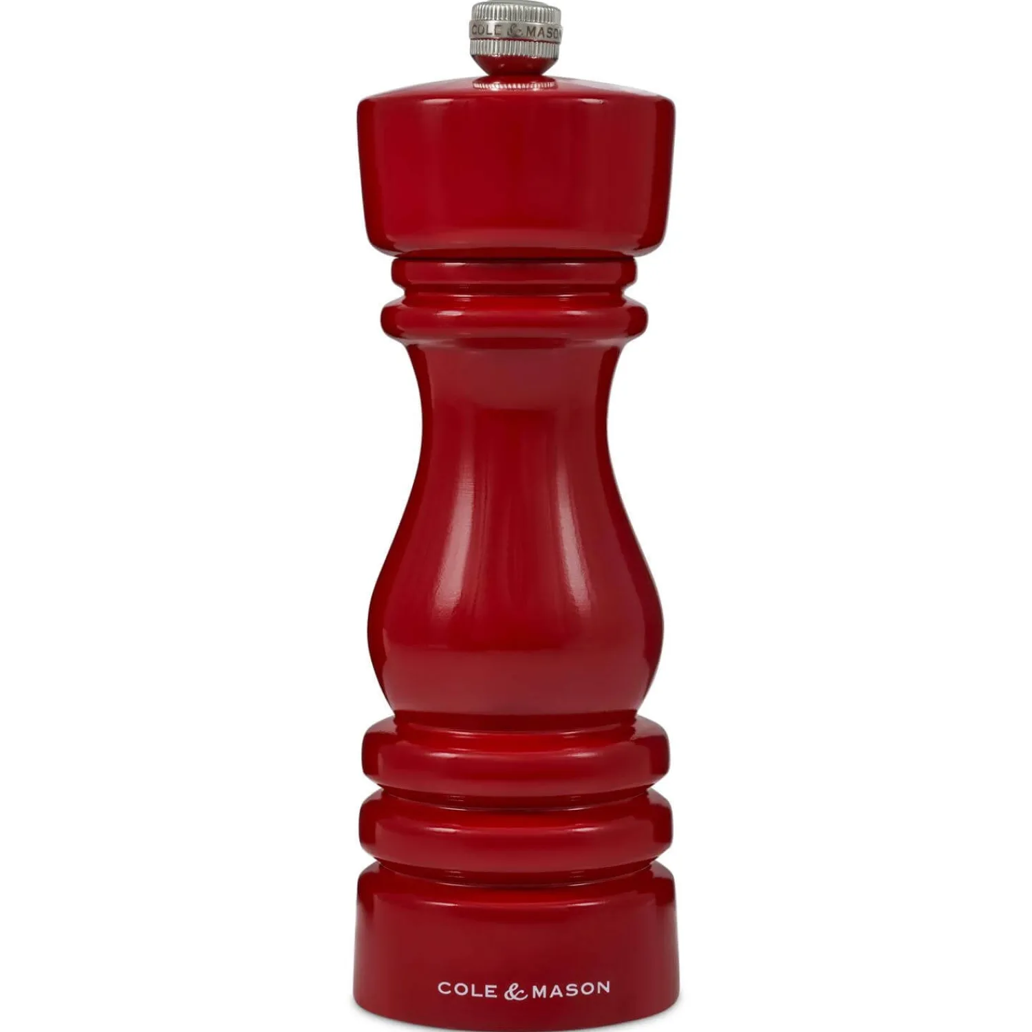 Cole u0026 Mason Cole & Mason London 18cm Beech Wood Salt Mill - Gloss Red