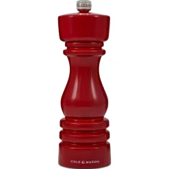 Cole u0026 Mason Cole & Mason London 18cm Beech Wood Pepper Mill - Gloss Red