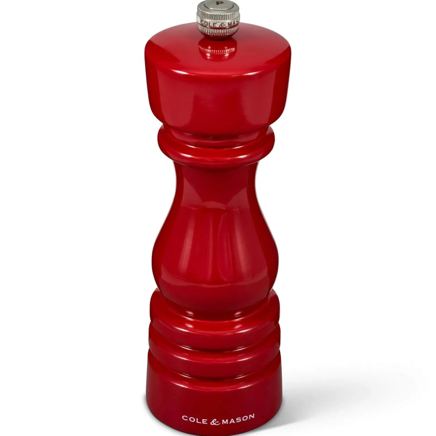 Cole u0026 Mason Cole & Mason London 18cm Beech Wood Pepper Mill - Gloss Red