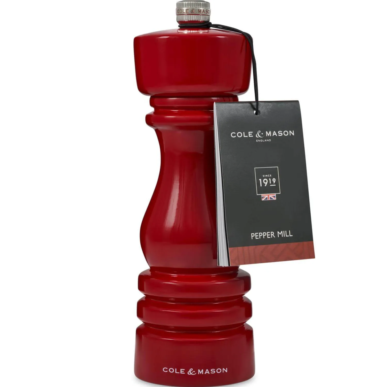 Cole u0026 Mason Cole & Mason London 18cm Beech Wood Pepper Mill - Gloss Red