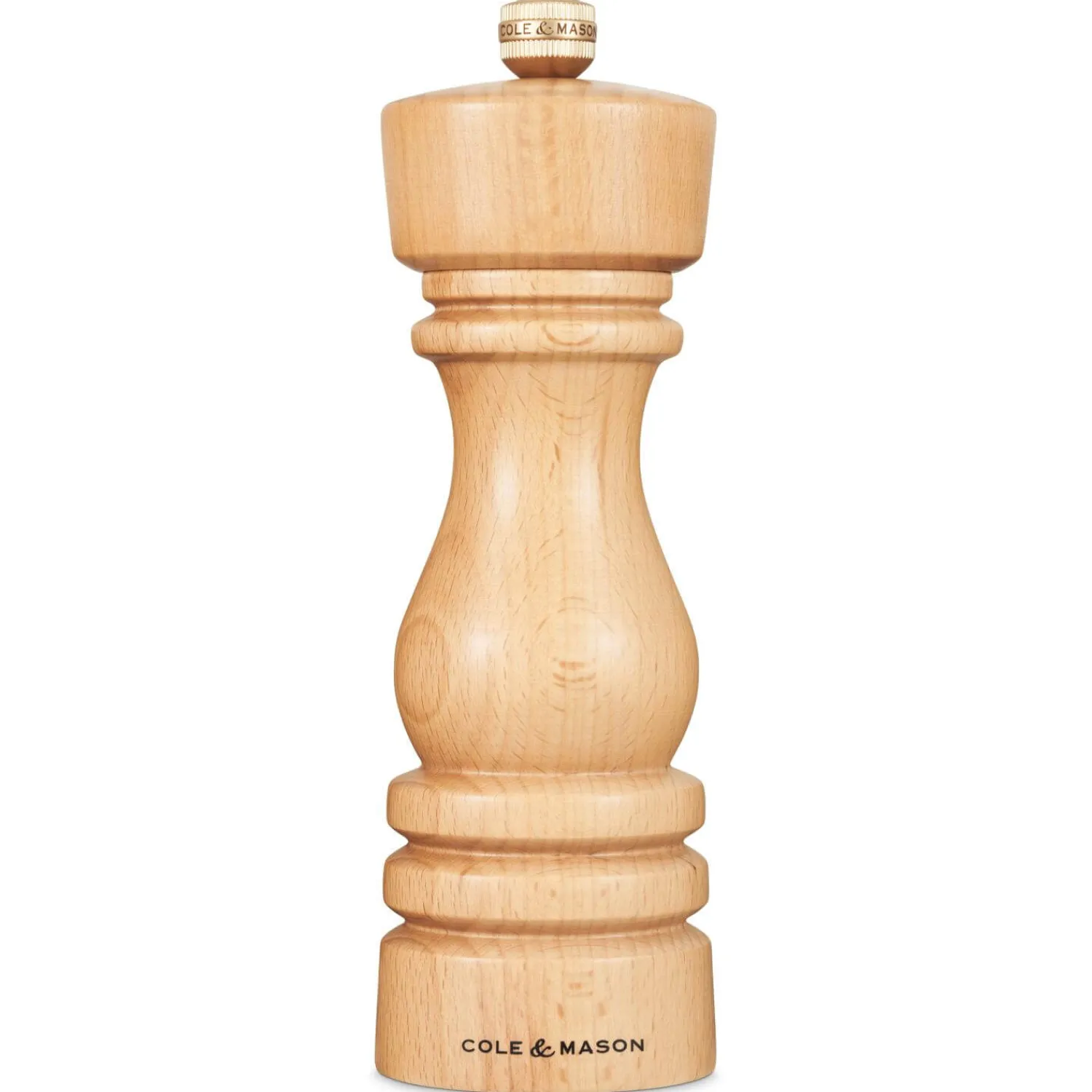Cole u0026 Mason Cole & Mason London 18cm Beech Wood Pepper Mill - Natural Beech