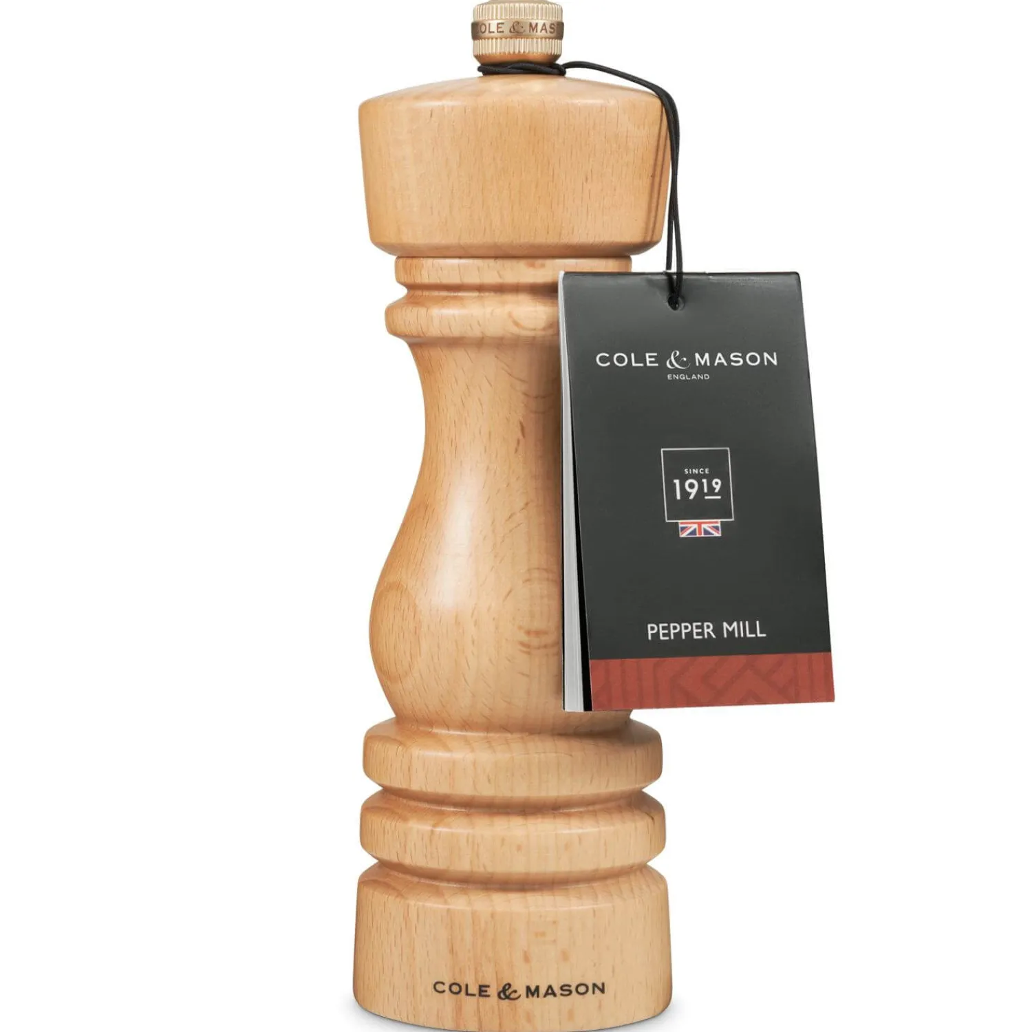 Cole u0026 Mason Cole & Mason London 18cm Beech Wood Pepper Mill - Natural Beech