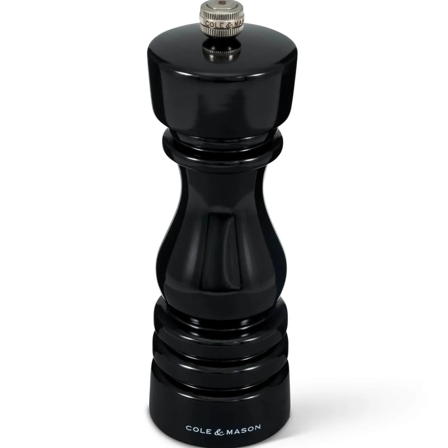Cole u0026 Mason Cole & Mason London 18cm Beech Wood Salt Mill - Gloss Black