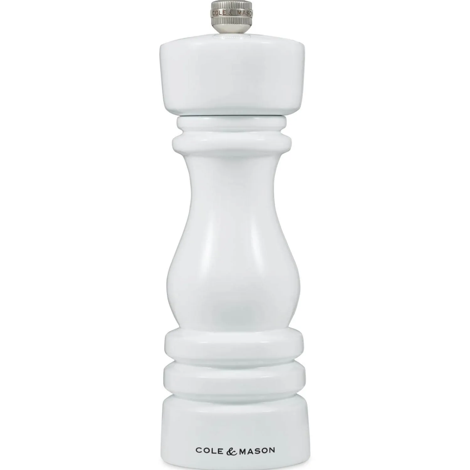 Cole u0026 Mason Cole & Mason London 18cm Beech Wood Salt Mill - Gloss White