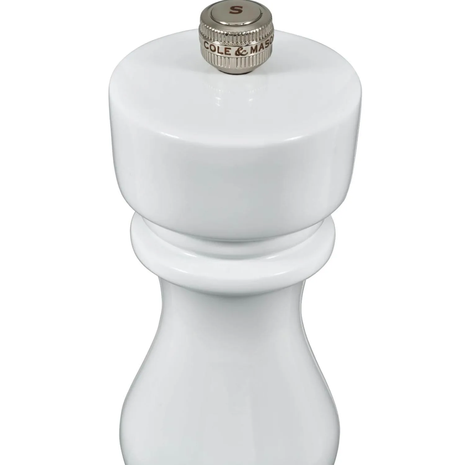 Cole u0026 Mason Cole & Mason London 18cm Beech Wood Salt Mill - Gloss White