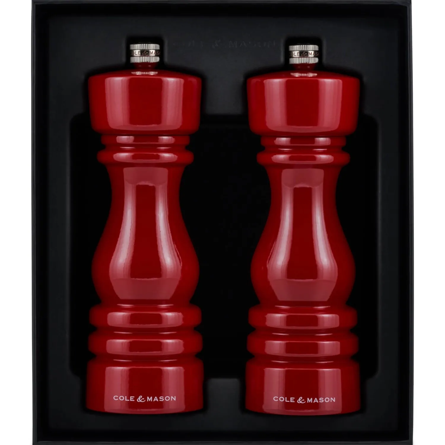 Cole u0026 Mason Cole & Mason London 18cm Salt & Pepper Mill Set - Red Gloss