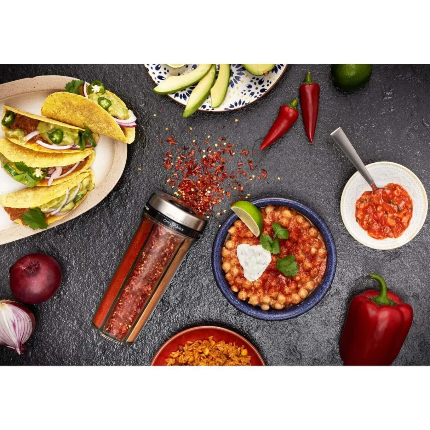 Cole u0026 Mason Cole & Mason Saunderton Spice 20cm Storage Shaker - Filled