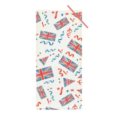 Creative Party 20 Pack Cello Bags With Twist Ties - Union Jack