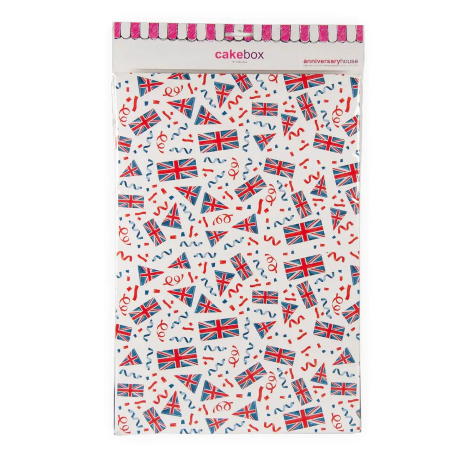 Creative Party 25.5cm Cake Box - Union Jack