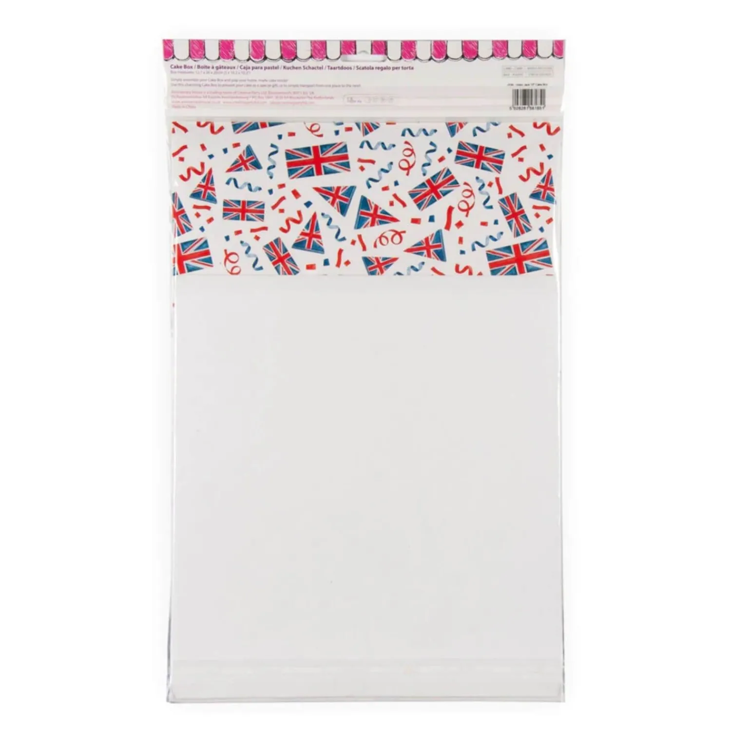 Creative Party 25.5cm Cake Box - Union Jack