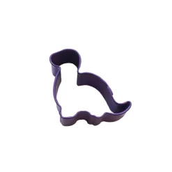 Creative Party Poly-Resin Coated Cookie Cutter Purple Mini Brontosaurus