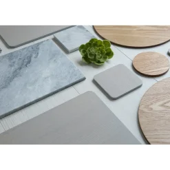Creative Tops Naturals 4 Piece Rectangle Placemat Set - Grey Veneer