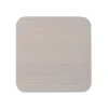 Creative Tops Naturals 4 Piece Square Coaster Set - Grey Veneer