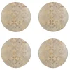 Creative Tops Set Of 4 Luxury Round Placemats - Gold Impressions