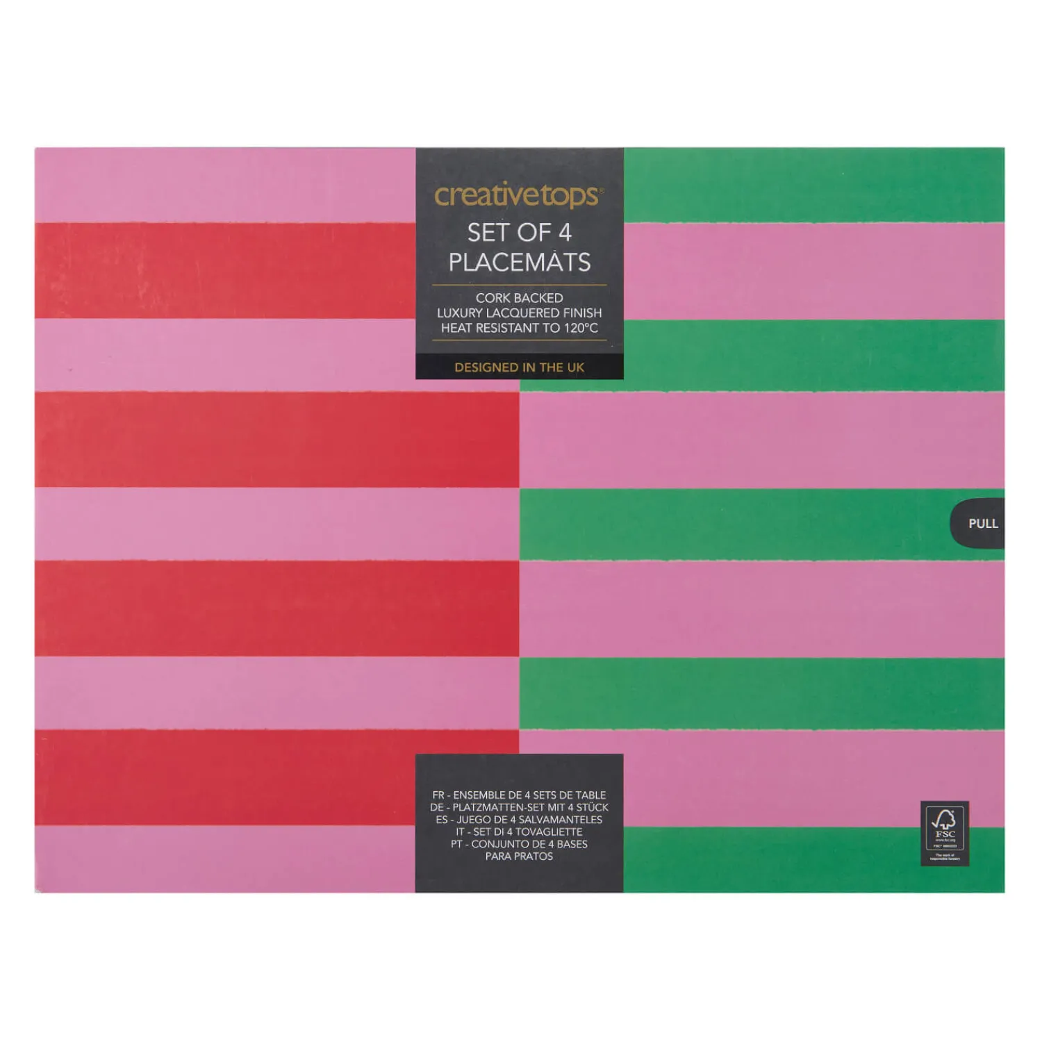 Creative Tops Set Of 4 Placemats - Stripes