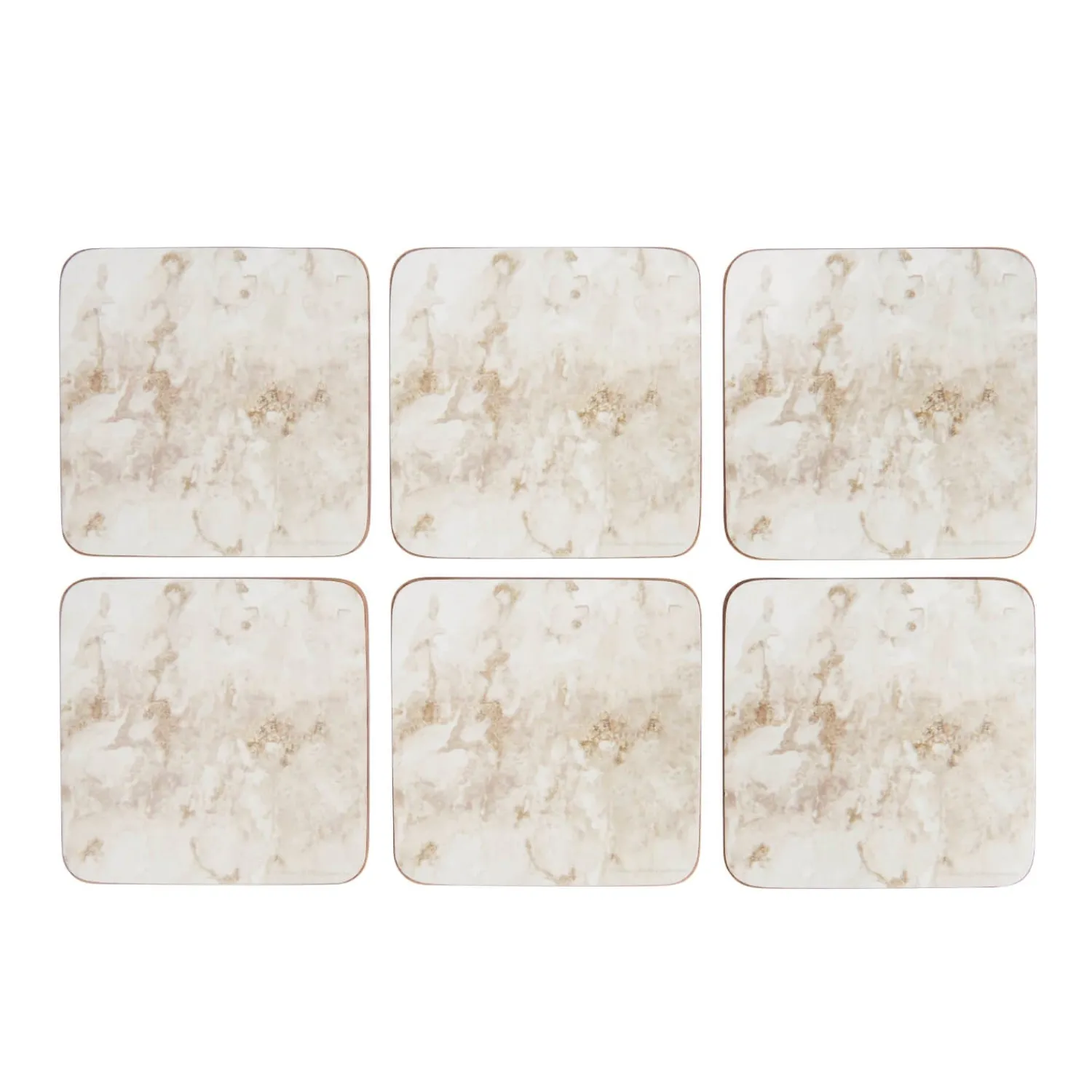 Creative Tops Set Of 6 Premium Coasters - Grey Marble