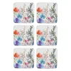 Creative Tops Set Of 6 Premium Coasters - Meadow Floral