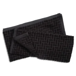 Cuisinart Pack of 2 Antimicrobial Professional Bamboo Sculpted Tea Towel - Charcoal