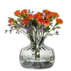 Dartington Handmade Cushion Medium Vase - Smoke