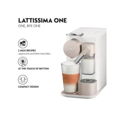 De'Longhi De'Longhi EN510.W Nespresso Lattissima One Capsule Espresso Coffee Machine - White