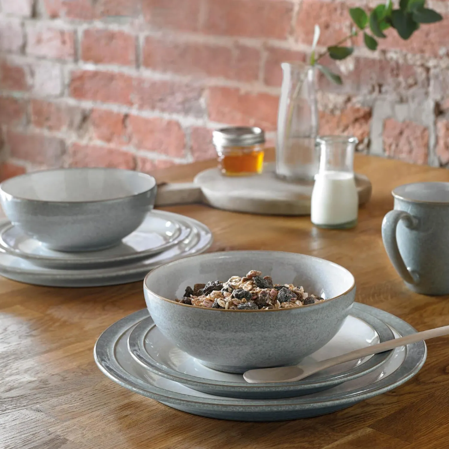 Denby Elements Light Grey Mug - 330ml