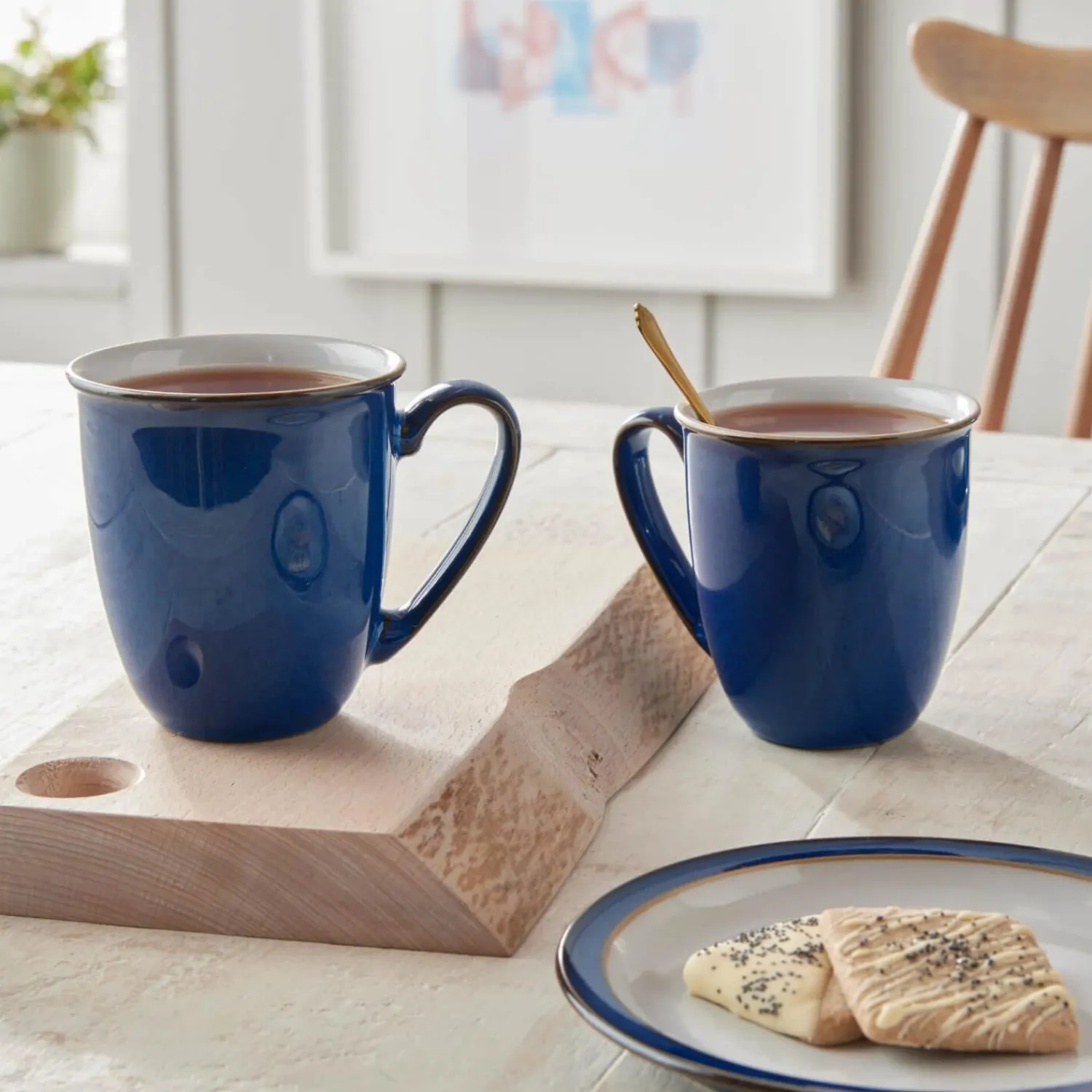 Denby Imperial Blue Medium Coupe Plate - 21cm