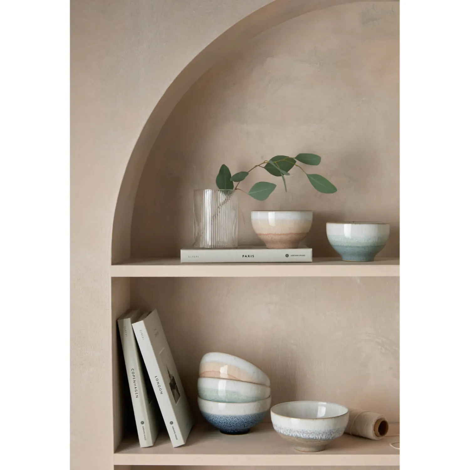 Denby Stoneware Kiln Accents 13cm Rice Bowl - Light Blue