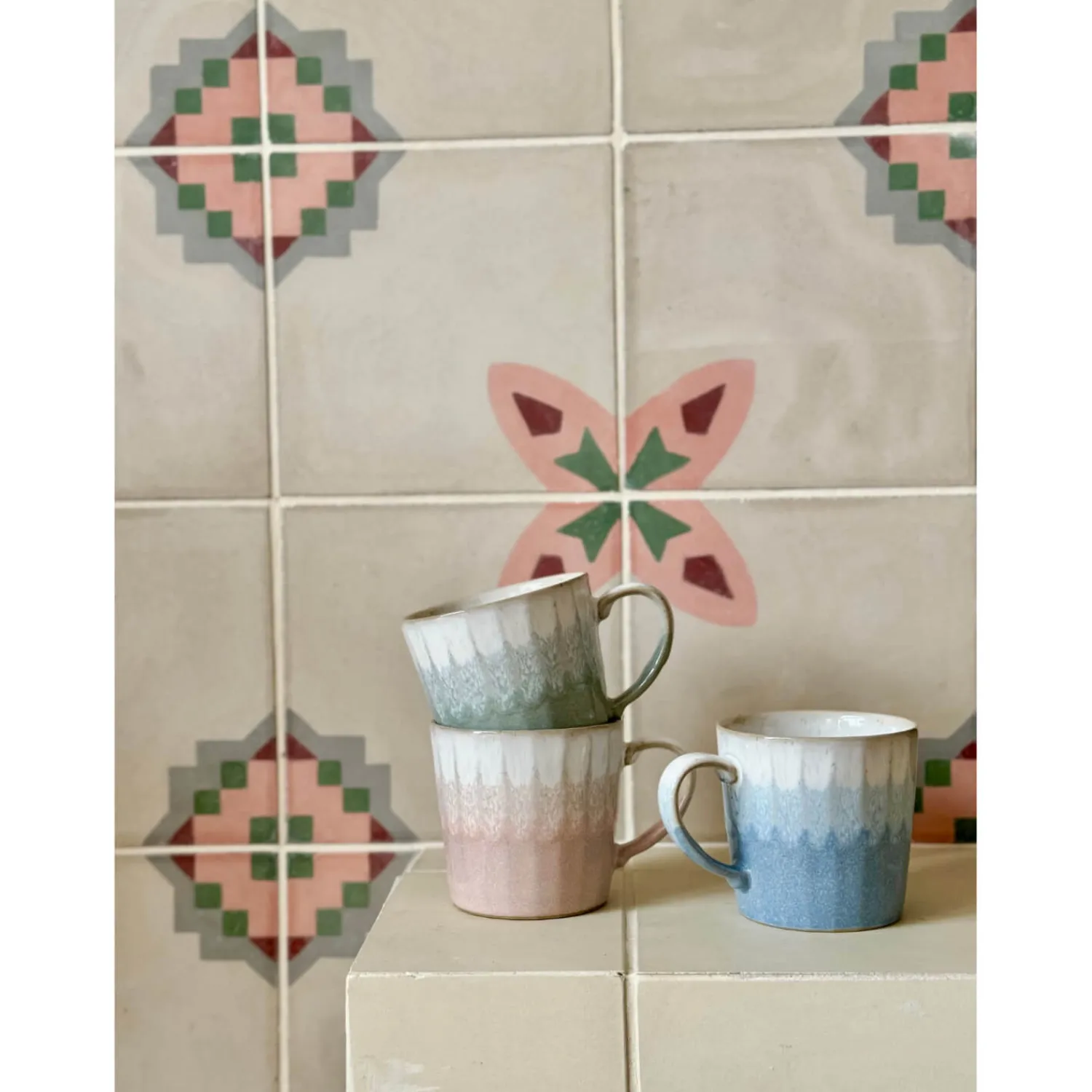 Denby Stoneware 400ml Reactive Mug - Pink