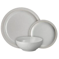 Denby Stoneware 12-Piece Dinnerware Set - Dove Grey