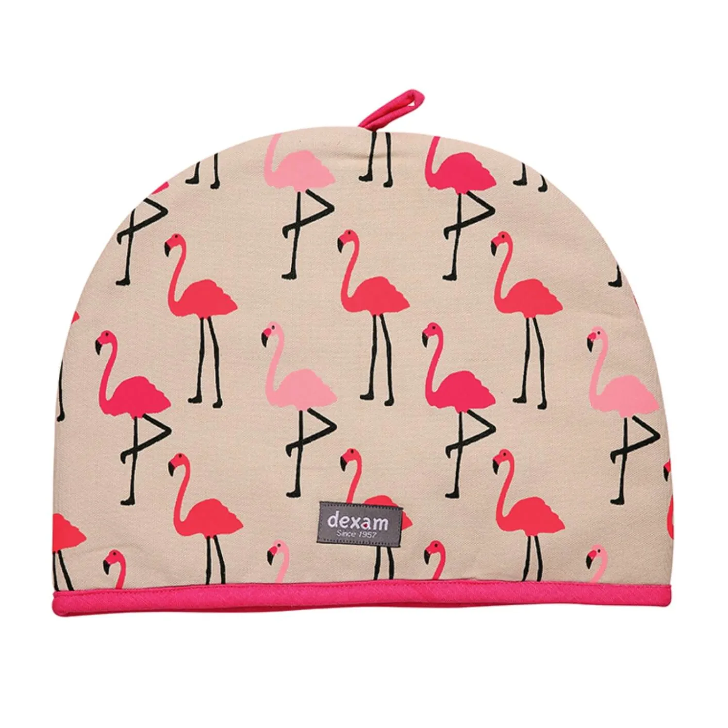 Dexam 6 Cup Cotton Tea Cosy - Flamingo